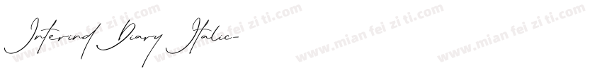 Interind Diary Italic字体转换